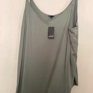 Light Olive Green Challis Cami